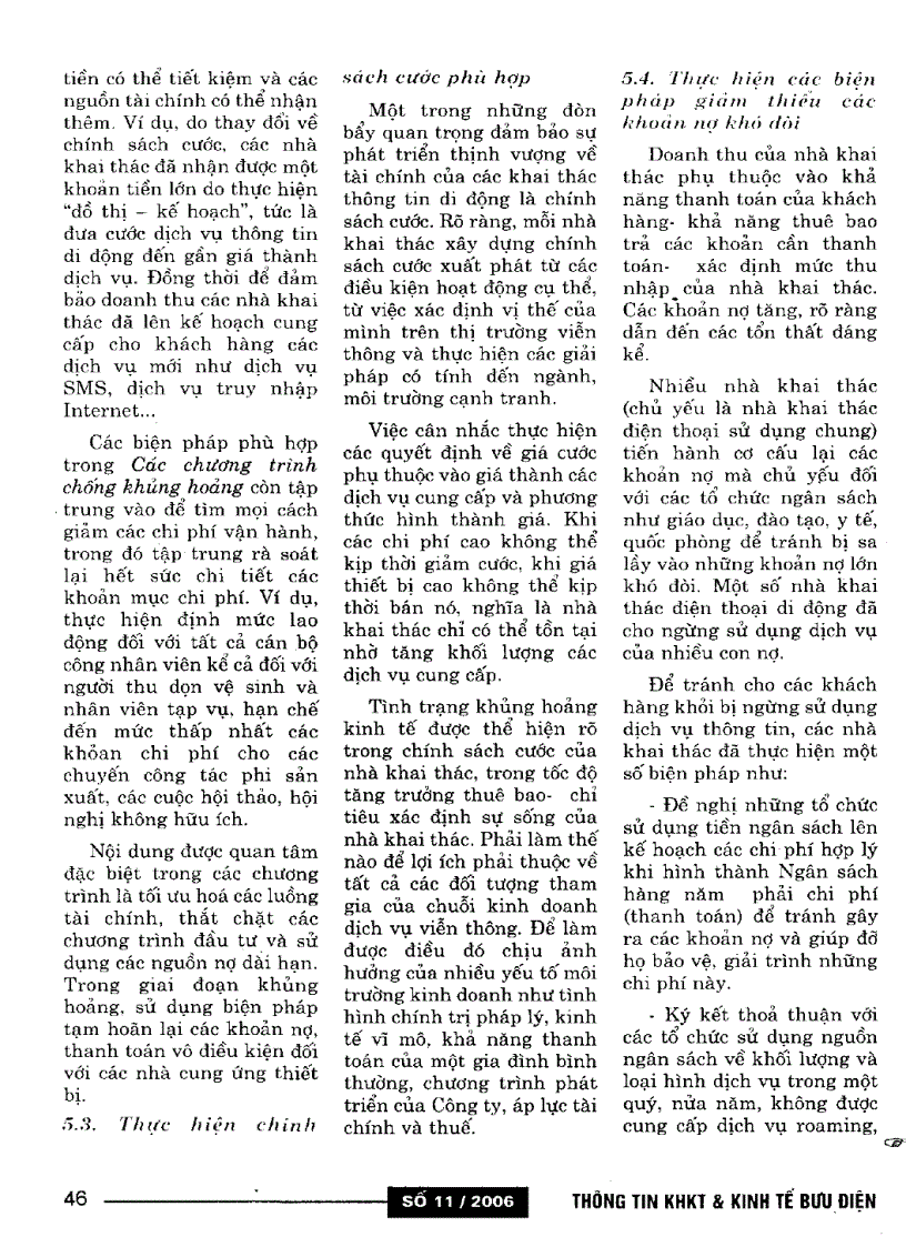 image for page Các quan điểm kinh tế cơ bản của các nhà khai thác di động của CHLB Nga