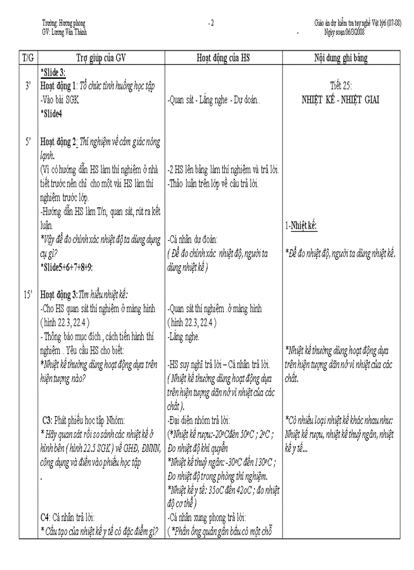 image for page Bài 22 Nhiệt kế nhiệt giai
