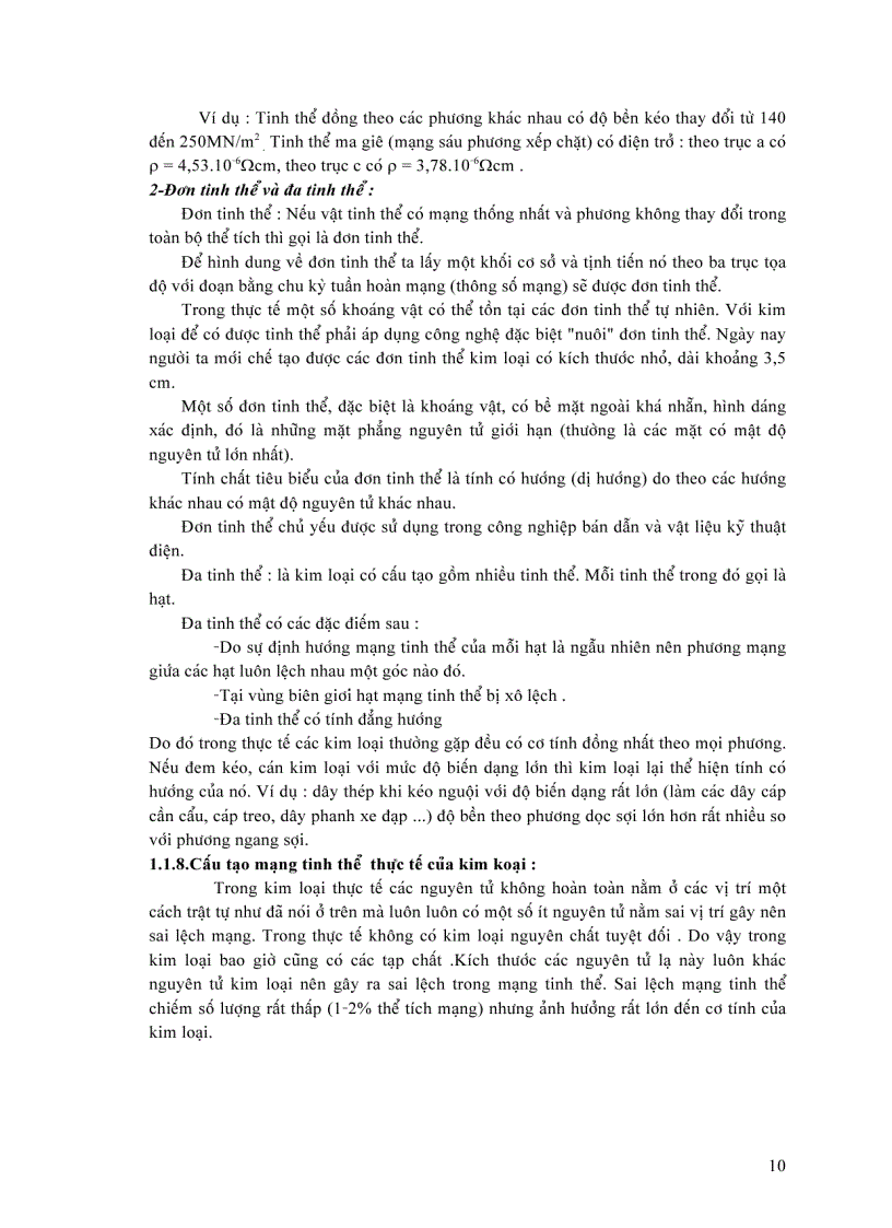 image for page Cấu tạo và tính chất của vật liệu phần 1