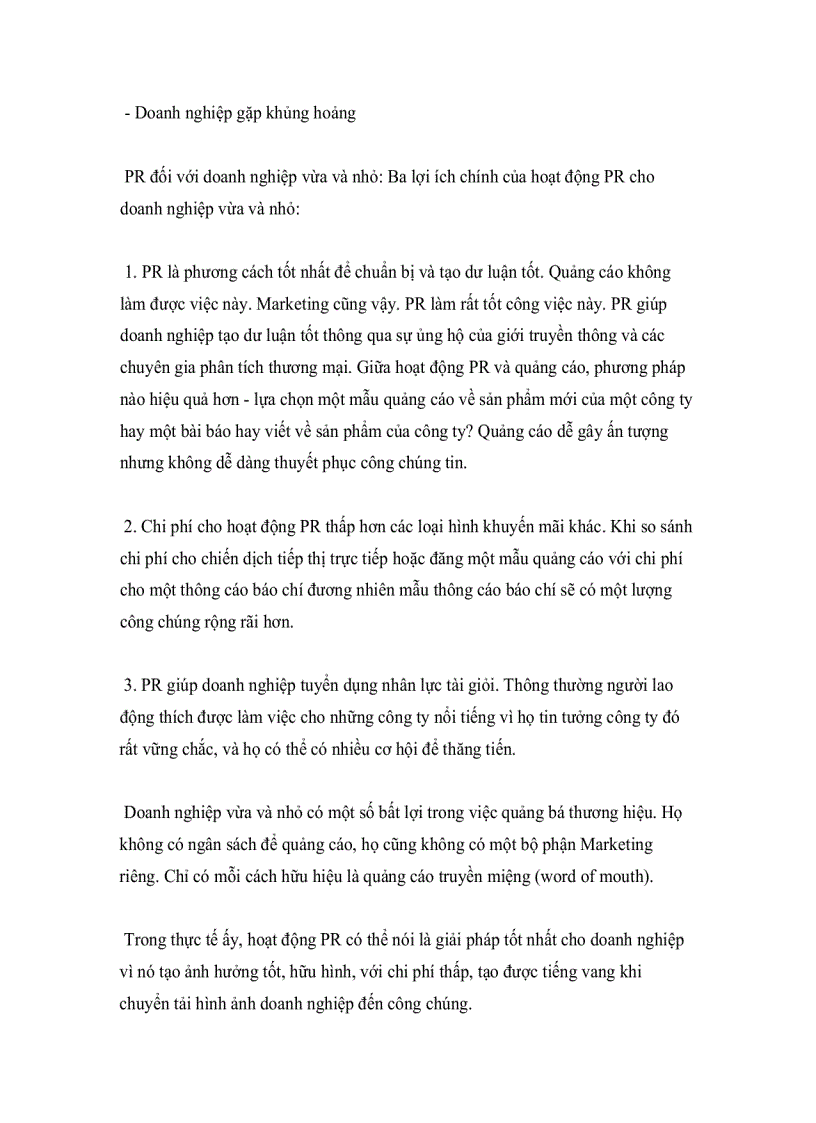 image for page Vai trò của PR trong việc xây dựng quảng bá thương hiệu