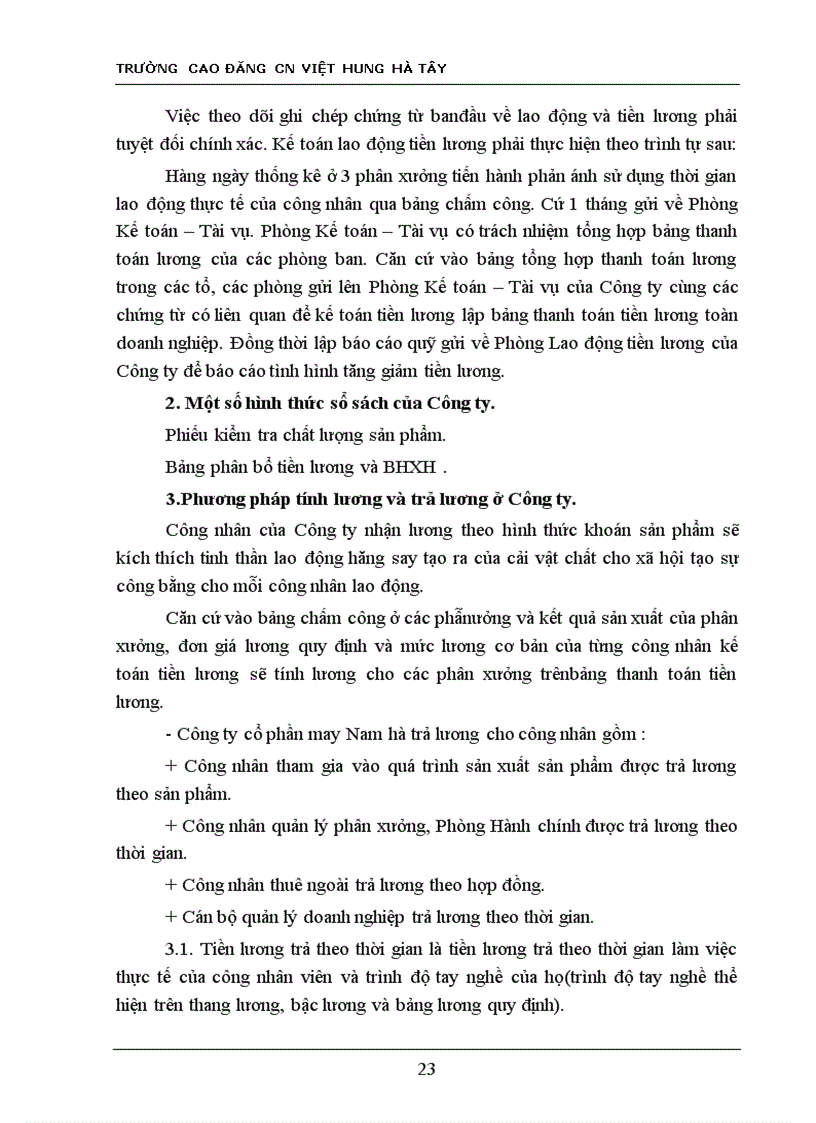 image for page Kế toán vật liệu và công cụ dụng cụ tại Công ty cổ phần may Nam Hà