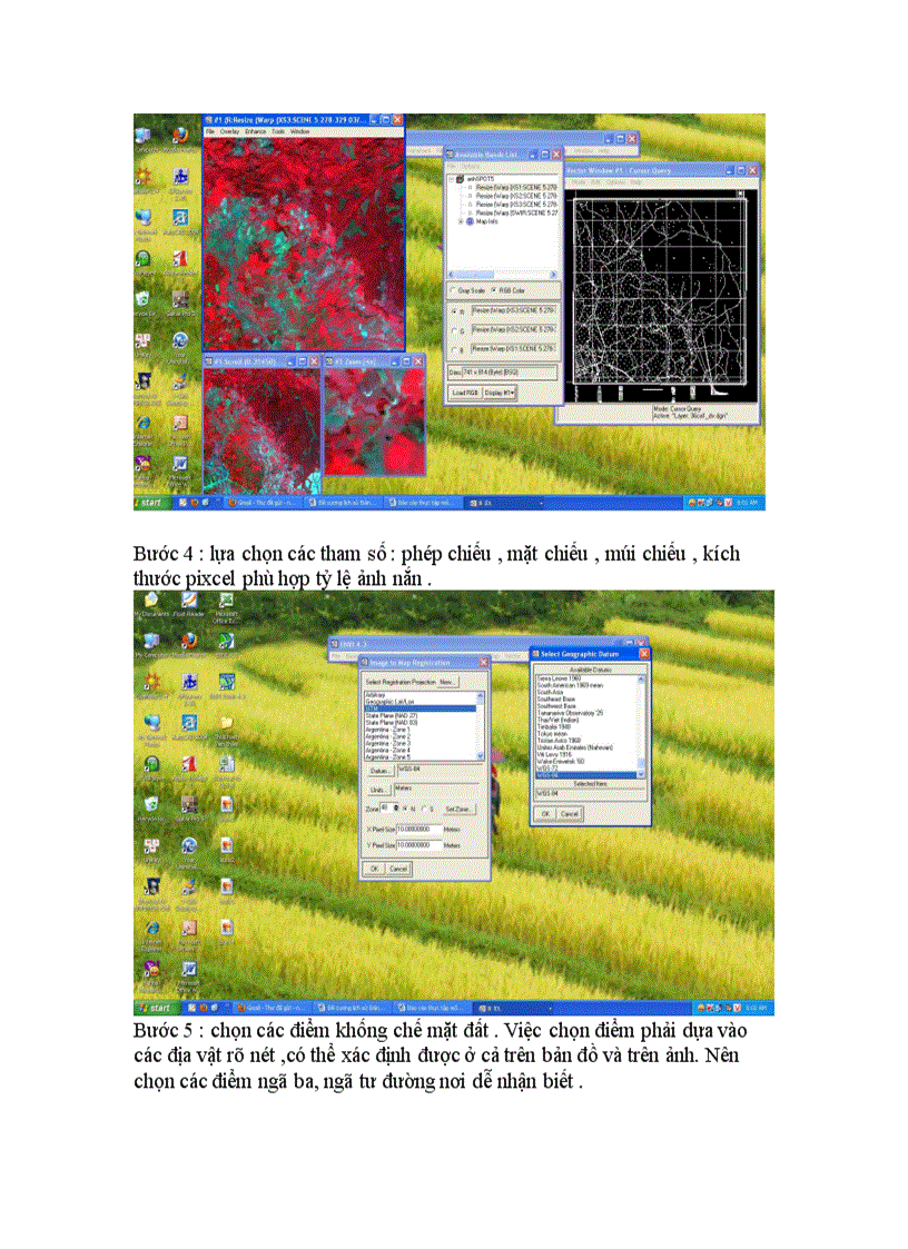 image for page Sử dụng phần mềm envi nắn chỉnh ảnh Spot5