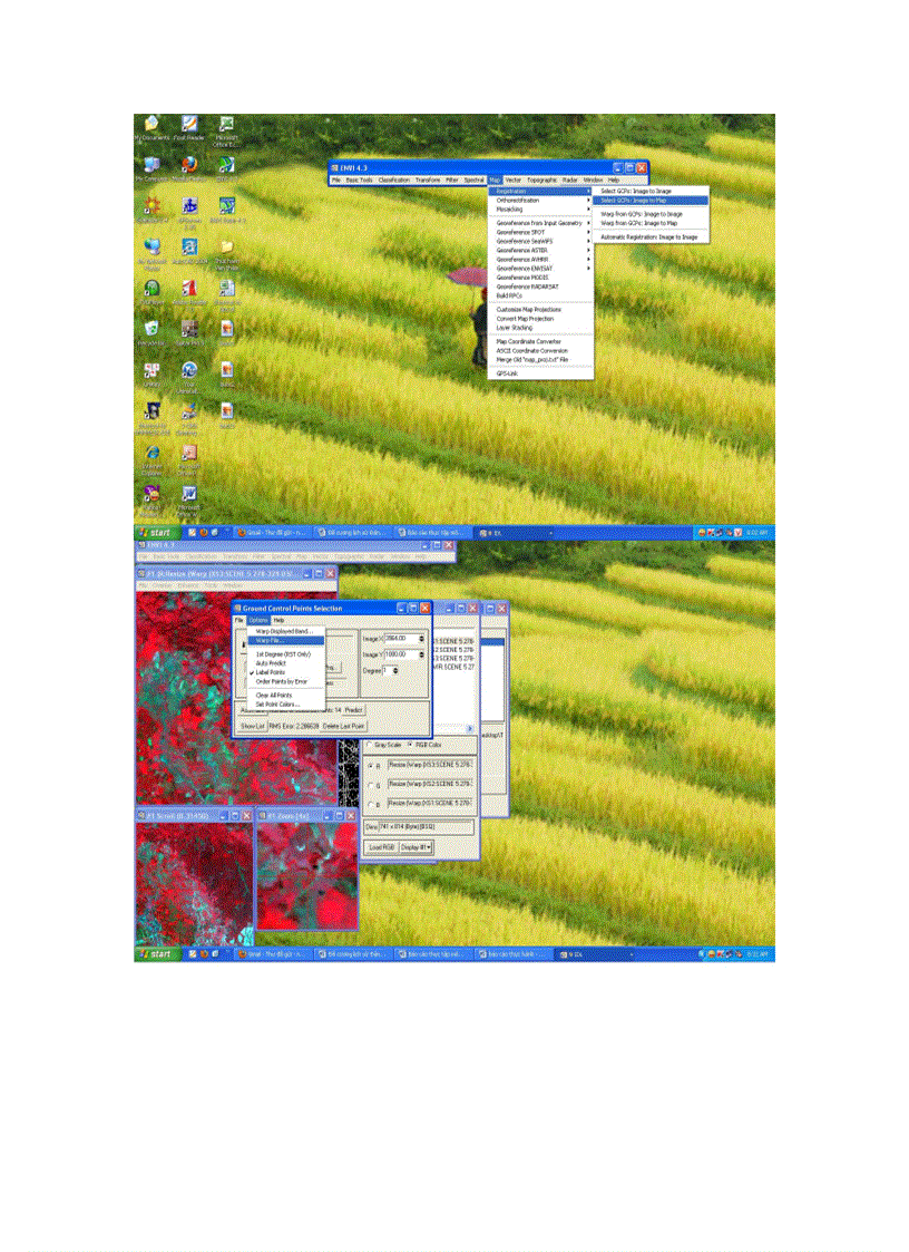image for page Sử dụng phần mềm envi nắn chỉnh ảnh Spot5