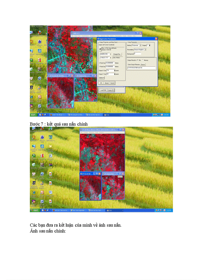 image for page Sử dụng phần mềm envi nắn chỉnh ảnh Spot5