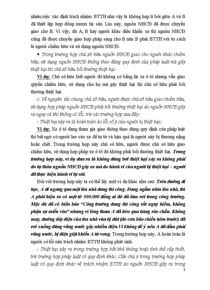 image for page Bài tập học kỳ Bồi thường thiệt hại do nguồn nguy hiểm cao độ