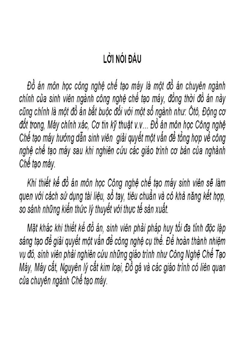 image for page Đồ án công nghệ chế tạo máy gia công cơ khí phần 2 part 1