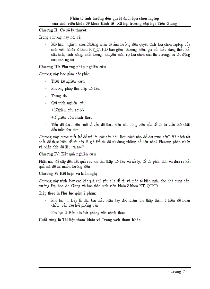 image for page Nhân tố ảnh hưởng đến quyết định lựa chọn laptop của sinh viên khóa 09 khoa Kinh tế Xã hội trường Đại học Tiền Giang