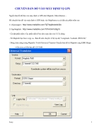 Chuyển bản đồ vào máy GPS