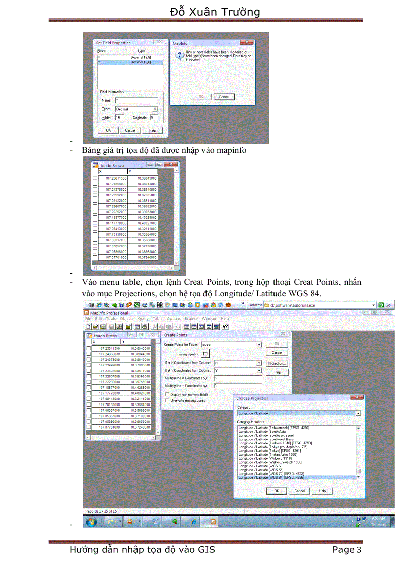 image for page Hướng dẫn nhập tọa độ qua excel từ máy GPS vào Gis