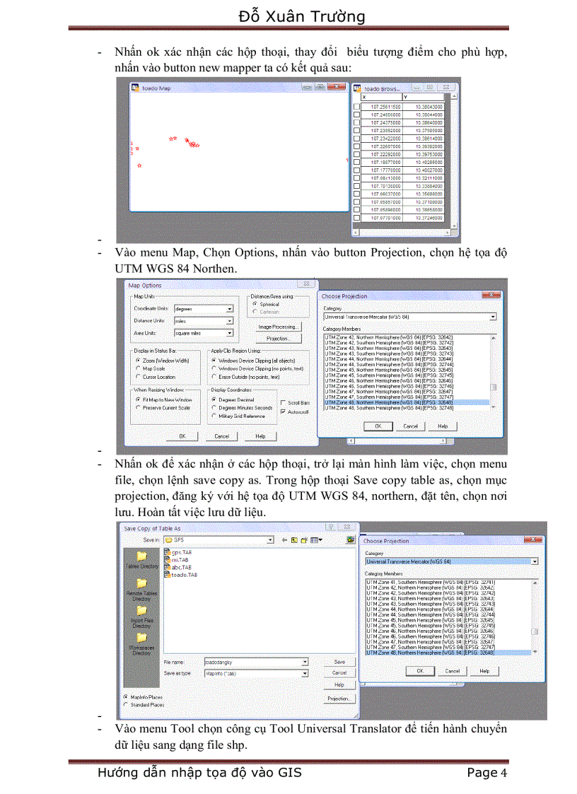 image for page Hướng dẫn nhập tọa độ qua excel từ máy GPS vào Gis