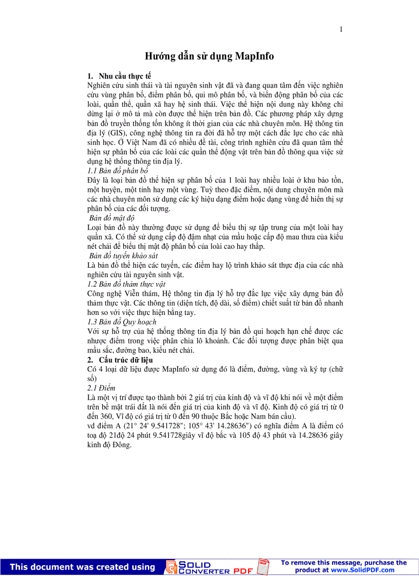 image for page Hướng dẫn sử dụng Mapinfo 1
