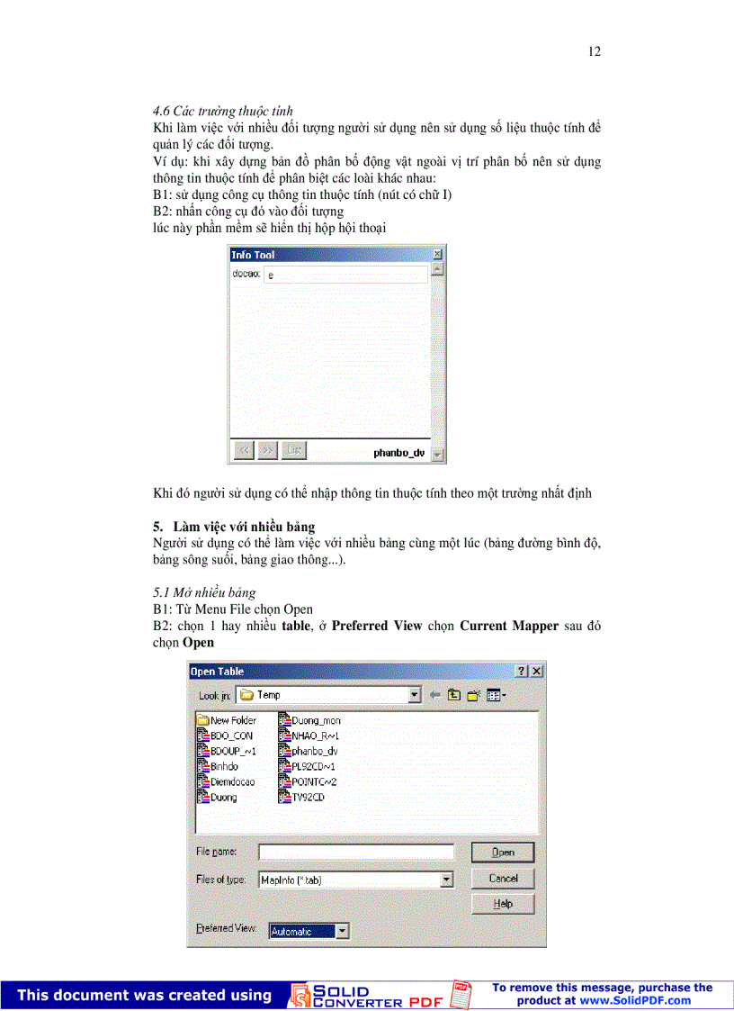 image for page Hướng dẫn sử dụng Mapinfo 1