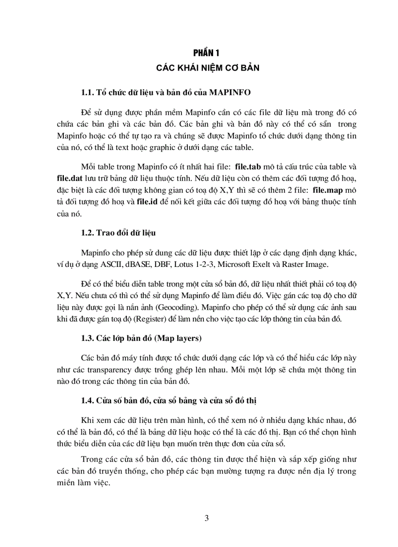 image for page Hướng dẫn sử dụng Mapinfo 2