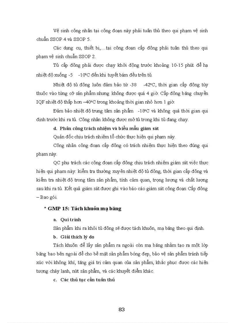 image for page Luận văn HACCP mặt hàng cá tra cá basa đông lạnh