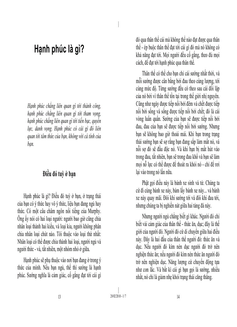 image for page Ebook Vui vẻ Hạnh phúc từ bên trong tác giả Osho