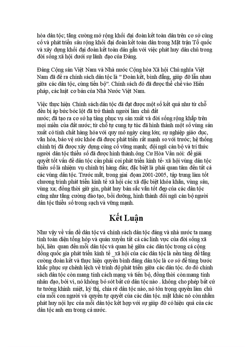 image for page Chính sách dân tộc của Đảng Nhà Nước ta hiện nay