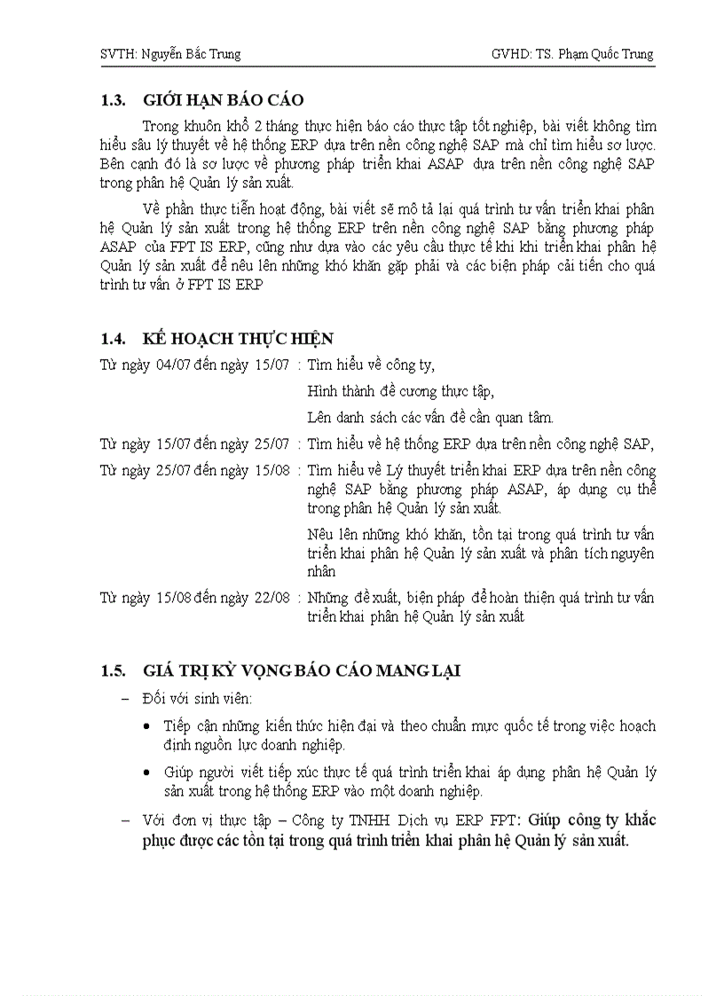 image for page Hoàn thiện quy trình tư vấn triển khai phân hệ Quản lý sản xuất trong hệ thống ERP của công ty TNHH Dịch vụ ERP FPT