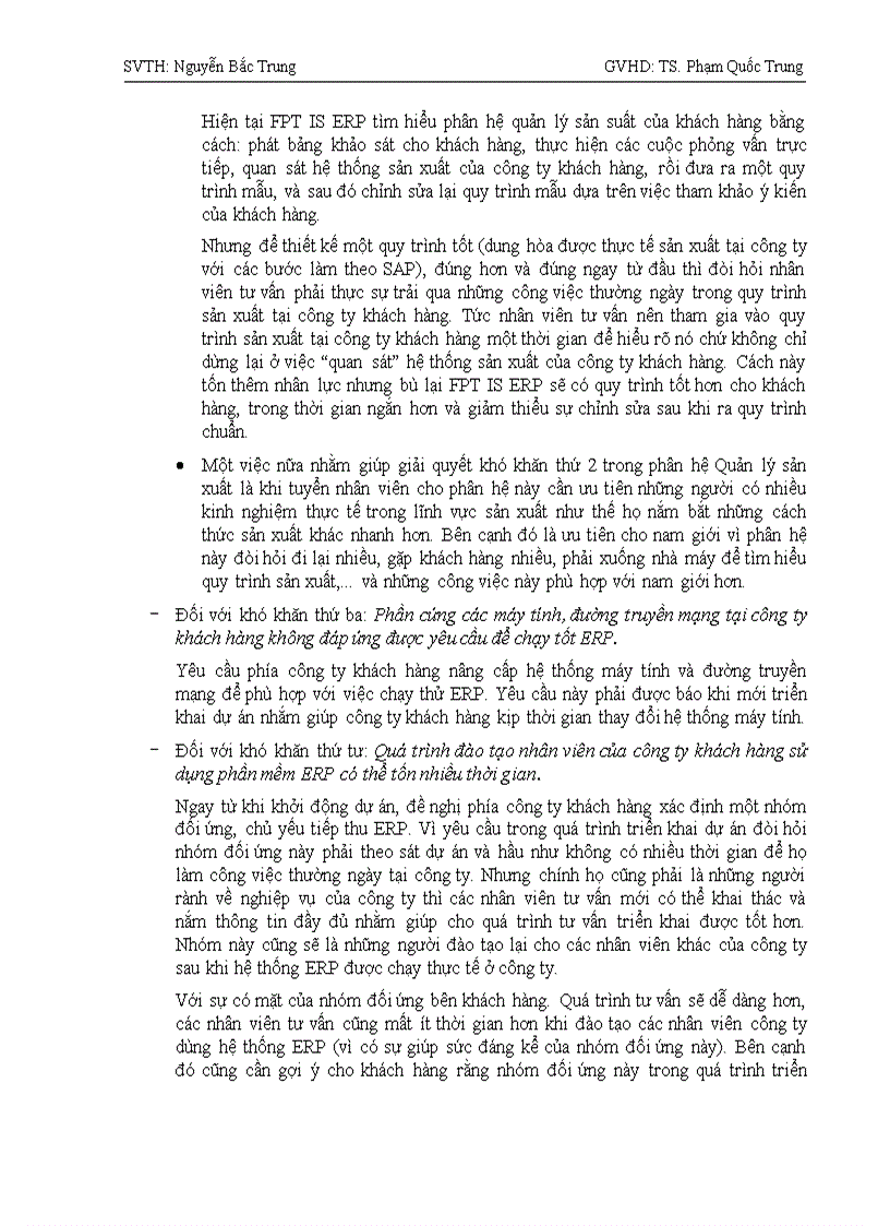 image for page Hoàn thiện quy trình tư vấn triển khai phân hệ Quản lý sản xuất trong hệ thống ERP của công ty TNHH Dịch vụ ERP FPT