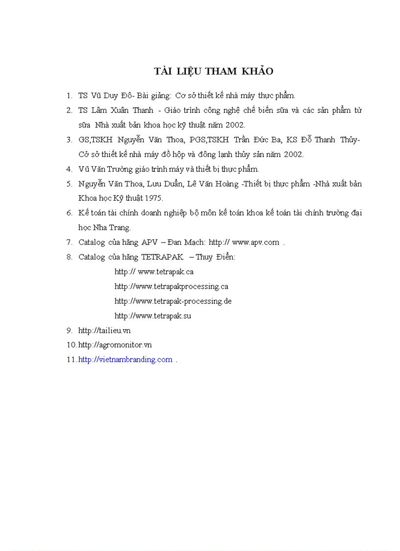 image for page Thiết kế nhà máy chế biến sữa tươi tiệt trùng năng suất 160 tấn sản phẩm ngày