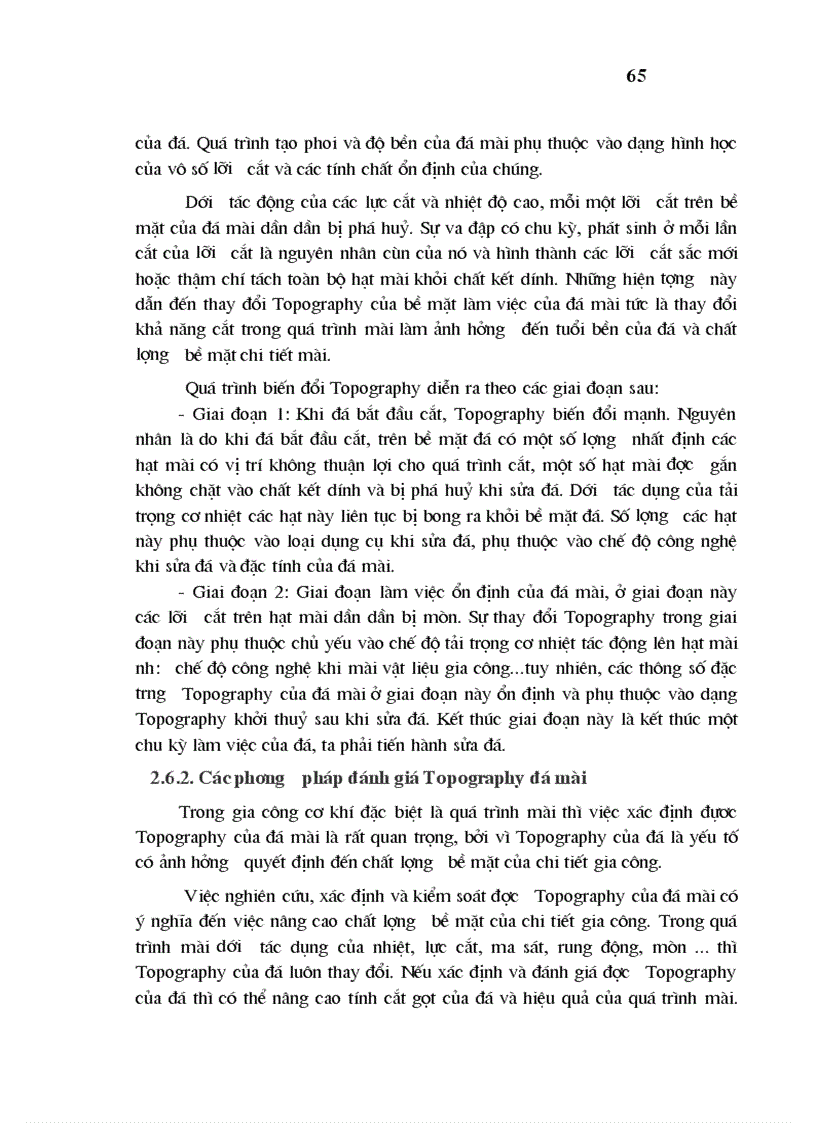 image for page Nghiên cứu ảnh hưởng của một số yếu tố công nghệ đến chất lượng bề mặt của chi tiết khi mài tròn ngoài