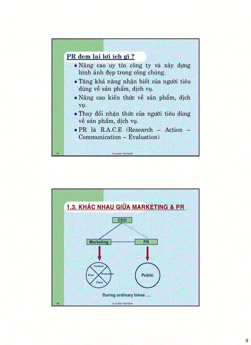image for page Tài liệu giảng dạy PR tại trường DH Kinh tế Bai 1 Khai quat ve PR torng marketing mix