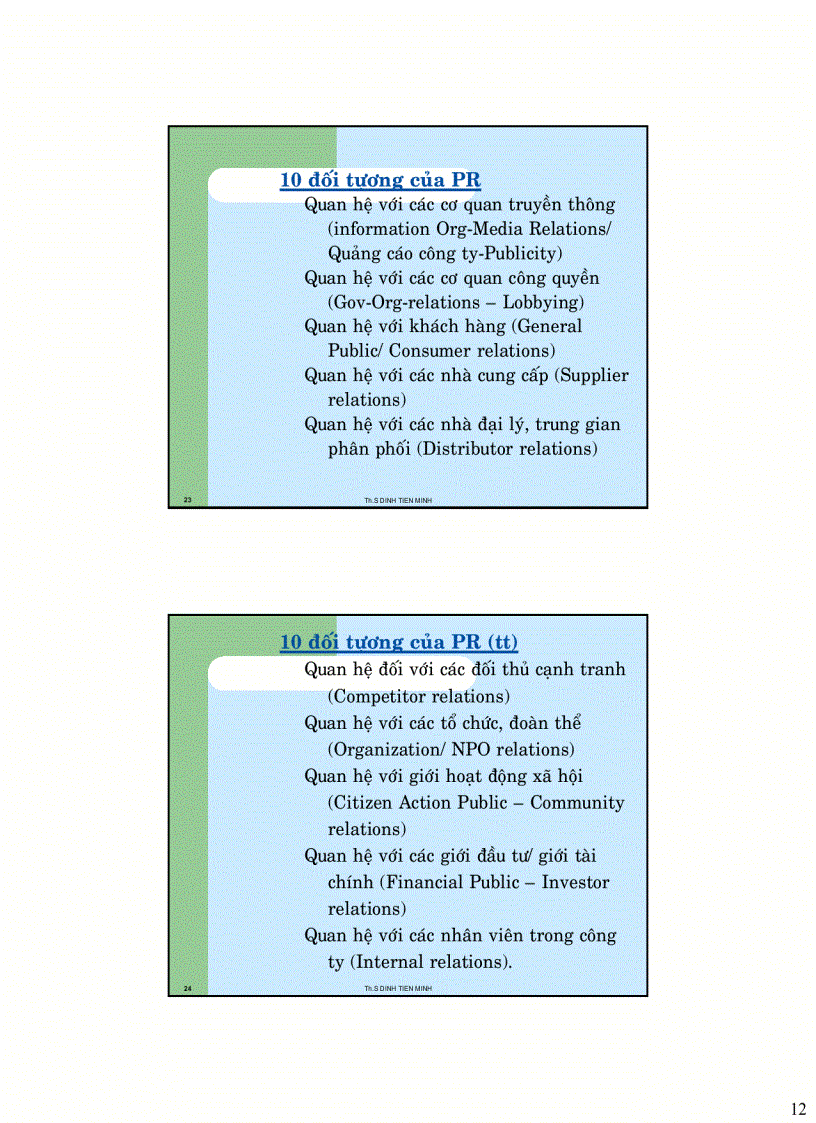 image for page Tài liệu giảng dạy PR tại trường DH Kinh tế Bai 1 Khai quat ve PR torng marketing mix