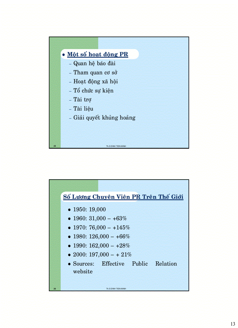 image for page Tài liệu giảng dạy PR tại trường DH Kinh tế Bai 1 Khai quat ve PR torng marketing mix