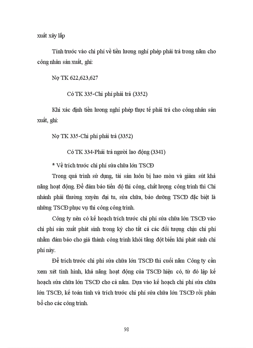 image for page Tổ chức kế toán chi phí sản xuất và tính giá thành sản phẩm xây lắp ở Công ty TNHH đầu tư và xây dựng Thanh Sơn