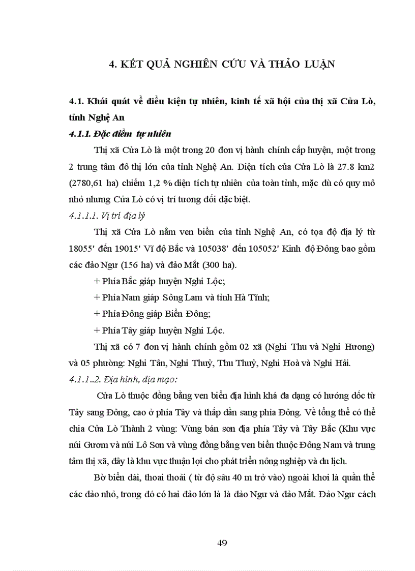 image for page Đánh giá hiệu quả của công tác đấu giá quyền sử dụng đất trên địa bàn thị xã Cửa Lò tỉnh Nghệ An