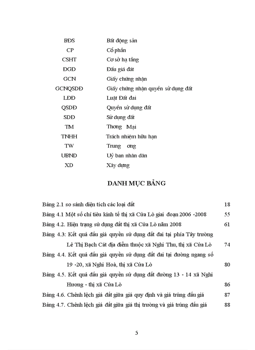 image for page Đánh giá hiệu quả của công tác đấu giá quyền sử dụng đất trên địa bàn thị xã Cửa Lò tỉnh Nghệ An