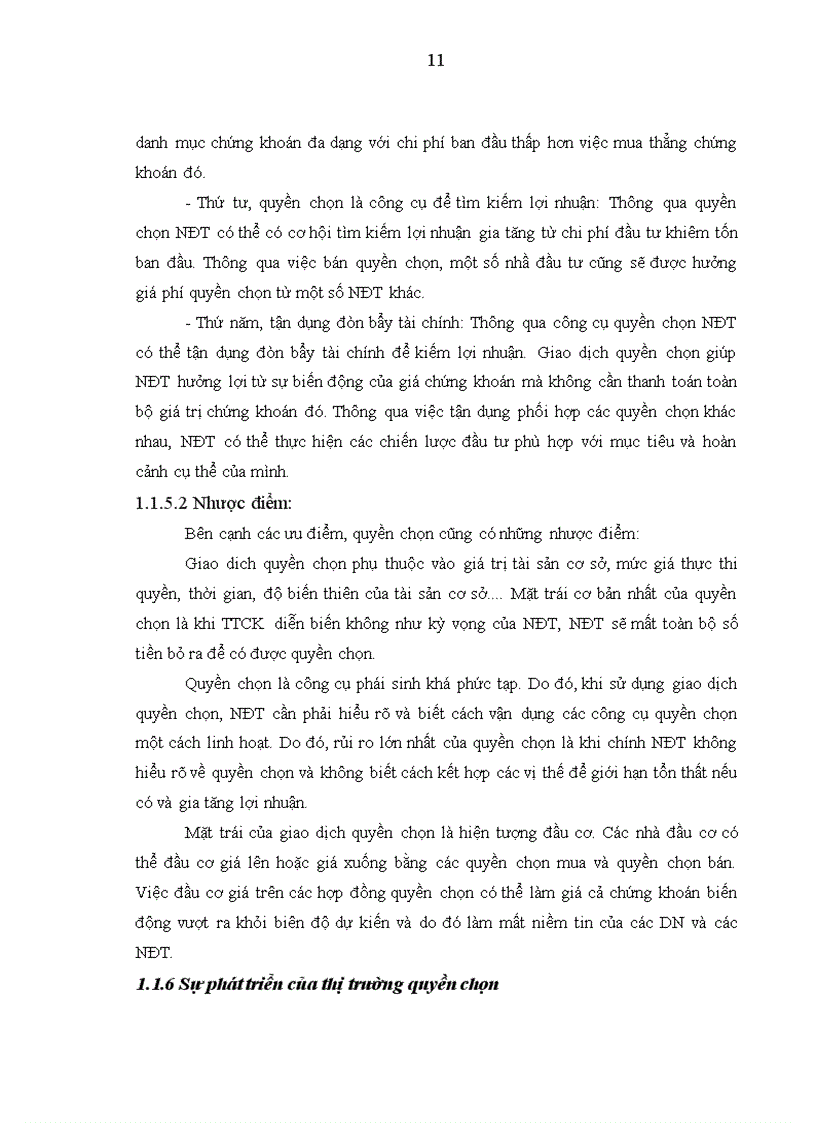 image for page Quyền chọn chứng khoán điều kiện khả năng và giải pháp để áp dụng quyền chọn chứng khoán vào thị trường chứng khoán Việt Nam
