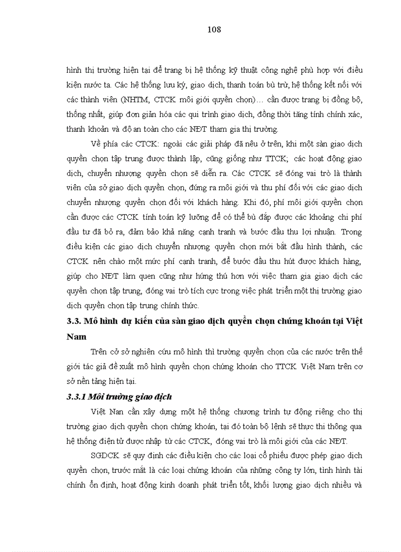 image for page Quyền chọn chứng khoán điều kiện khả năng và giải pháp để áp dụng quyền chọn chứng khoán vào thị trường chứng khoán Việt Nam