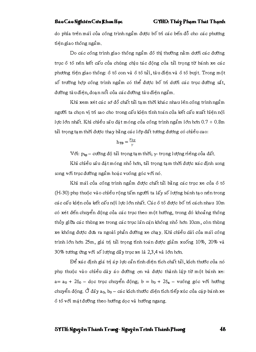 image for page Thiết kế hầm chui cho người đi bộ