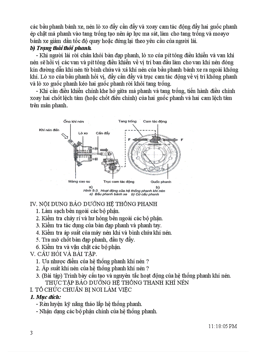 Hệ thống phanh khí nén