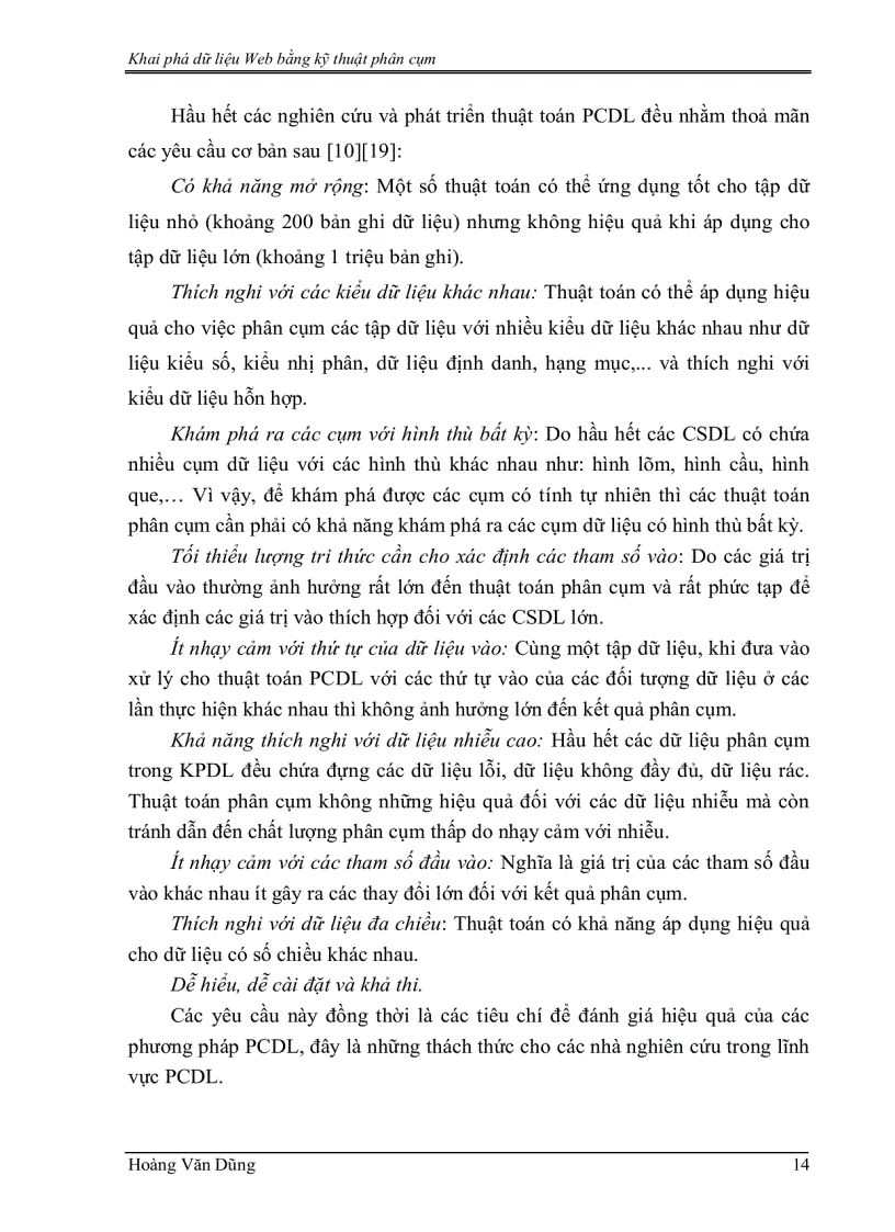 image for page Khai phá dữ liệu Web bằng kỹ thuật phân cụm