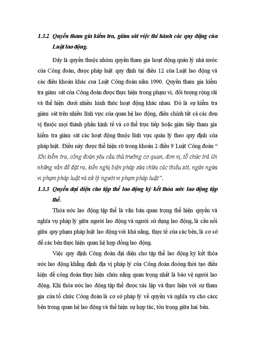 image for page Công đoàn và hoạt động tham gia quản lý doanh nghiệp của Công đoàn công ty cổ phần dệt may Hoàng Thị Loan năm 2009