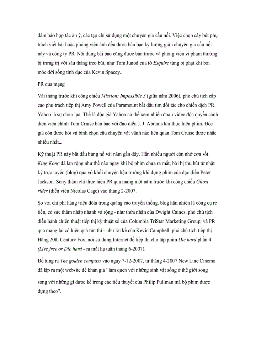 image for page Các chiêu PR mới trong điện ảnh