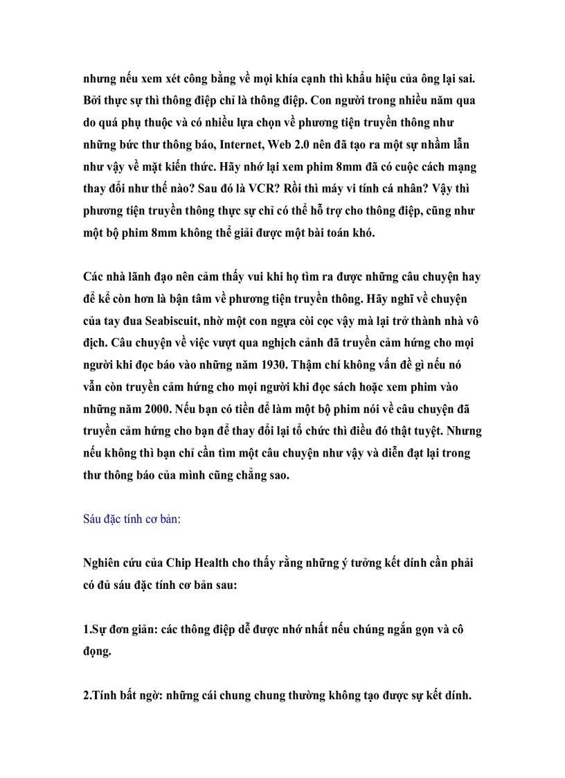 image for page Tạo ra một thông điệp kết dính