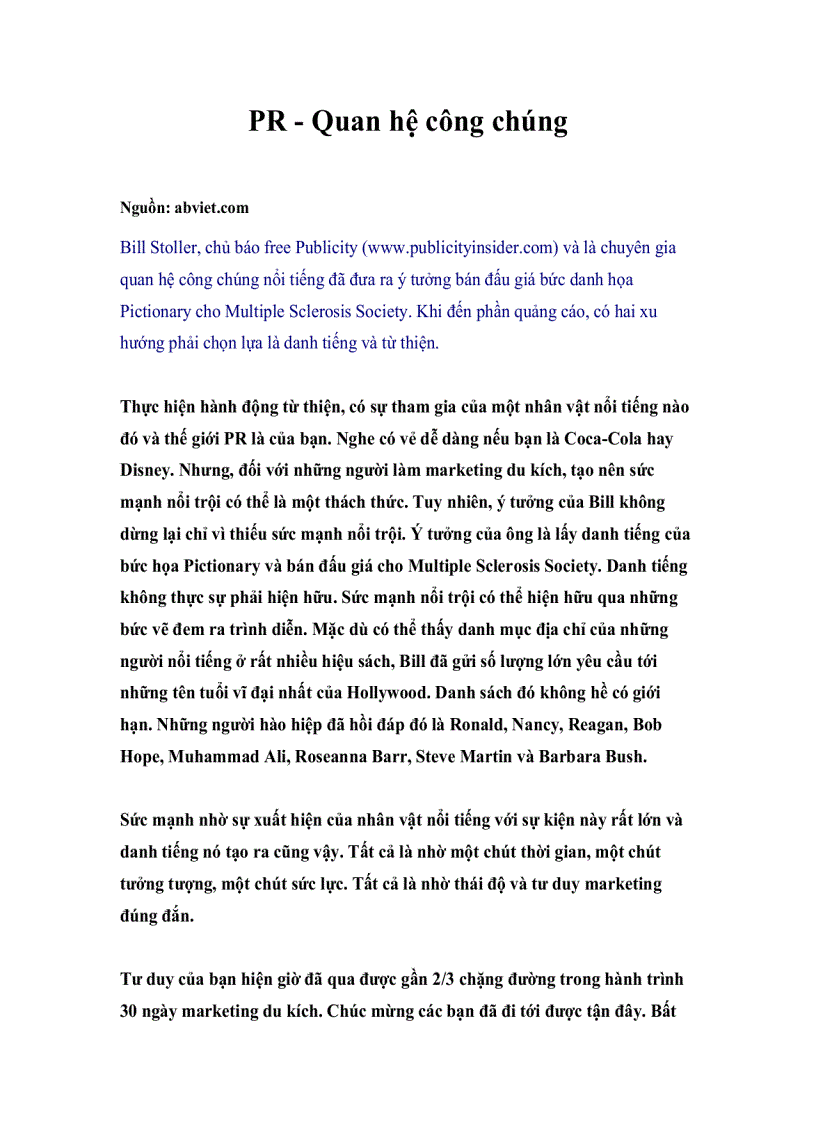 image for page PR Quan hệ công chúng