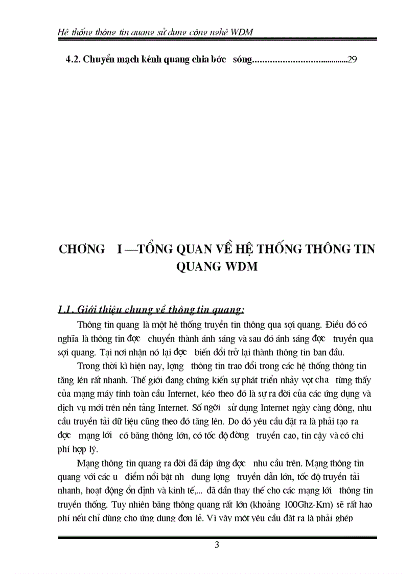 image for page Hệ thống thông tin quang sử dụng công nghệ WDM