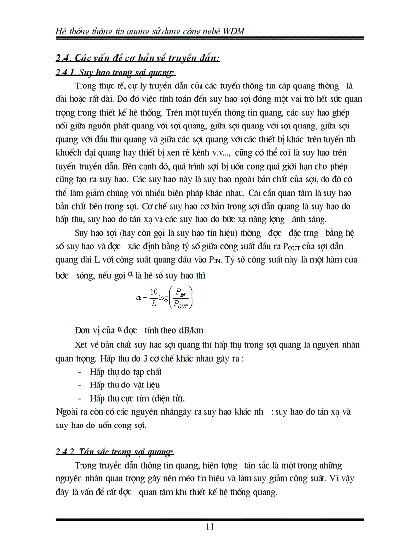 image for page Hệ thống thông tin quang sử dụng công nghệ WDM