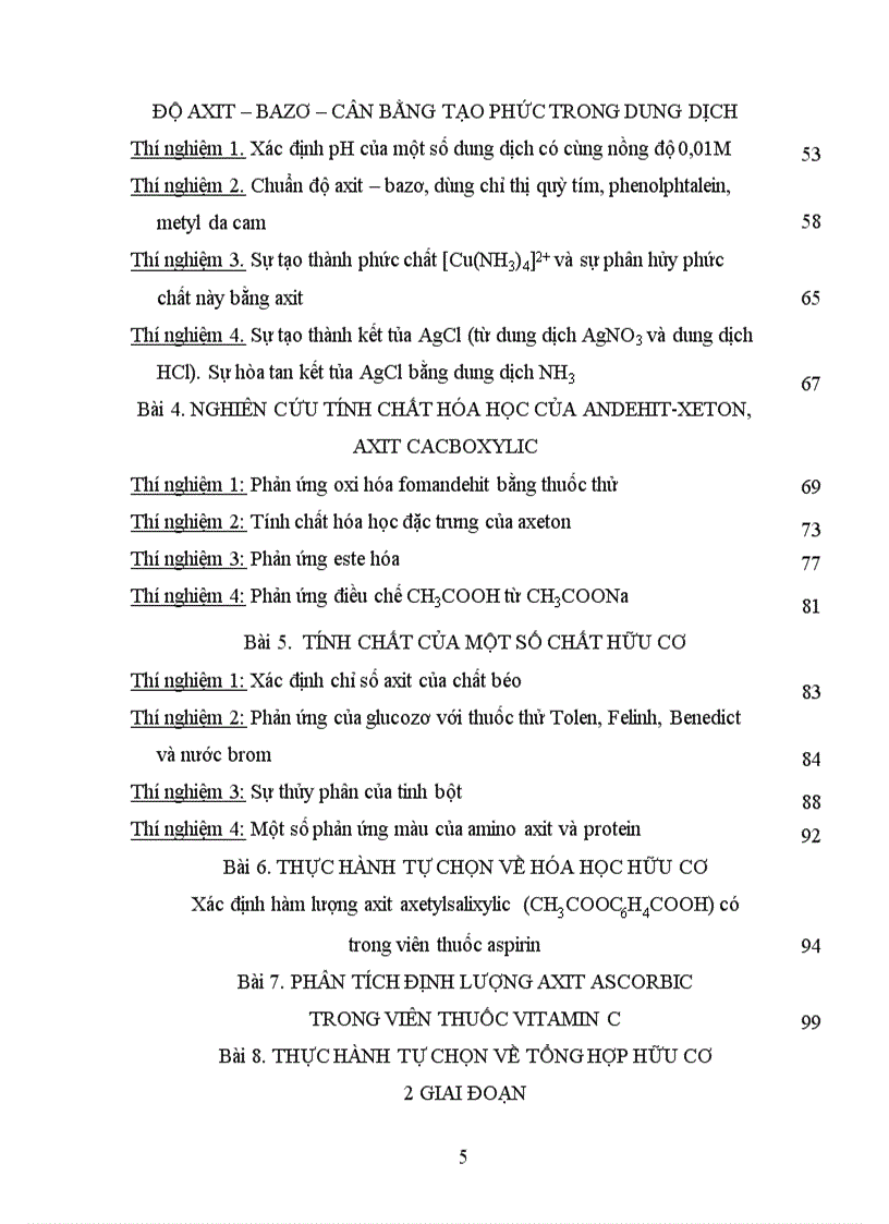 image for page Hướng dẫn Thí nghiệm thực hành trường THPT chuyên môn Hóa học