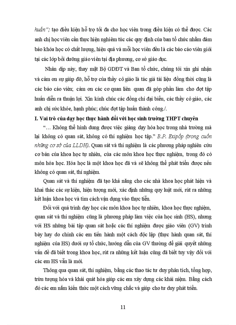 image for page Hướng dẫn Thí nghiệm thực hành trường THPT chuyên môn Hóa học