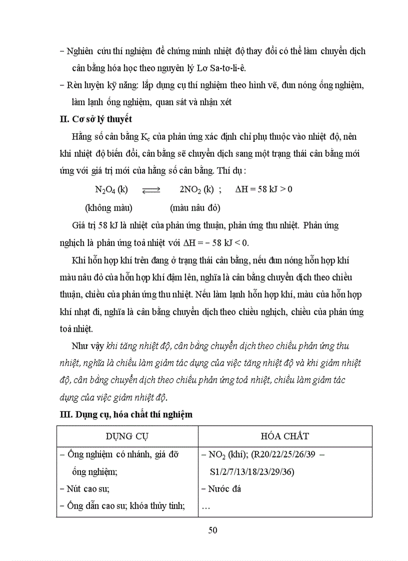 image for page Hướng dẫn Thí nghiệm thực hành trường THPT chuyên môn Hóa học