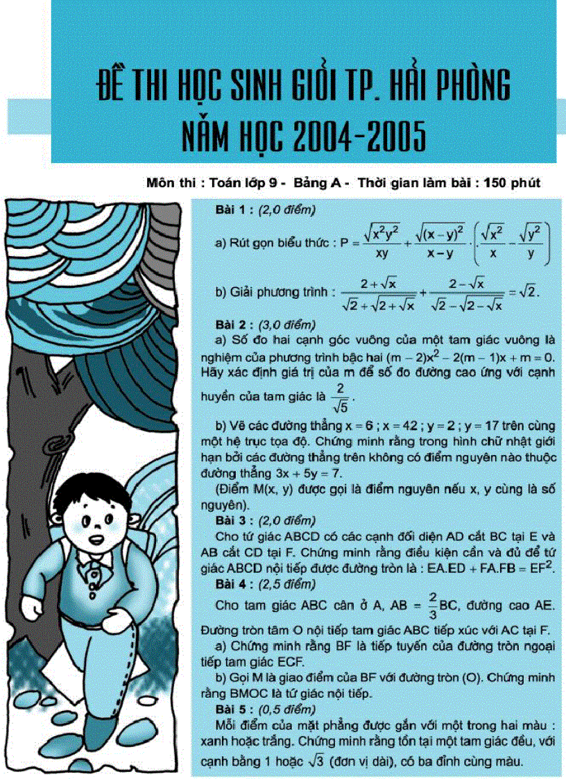 image for page Đề thi HSG Toán 9 Hải Phòng 04 05