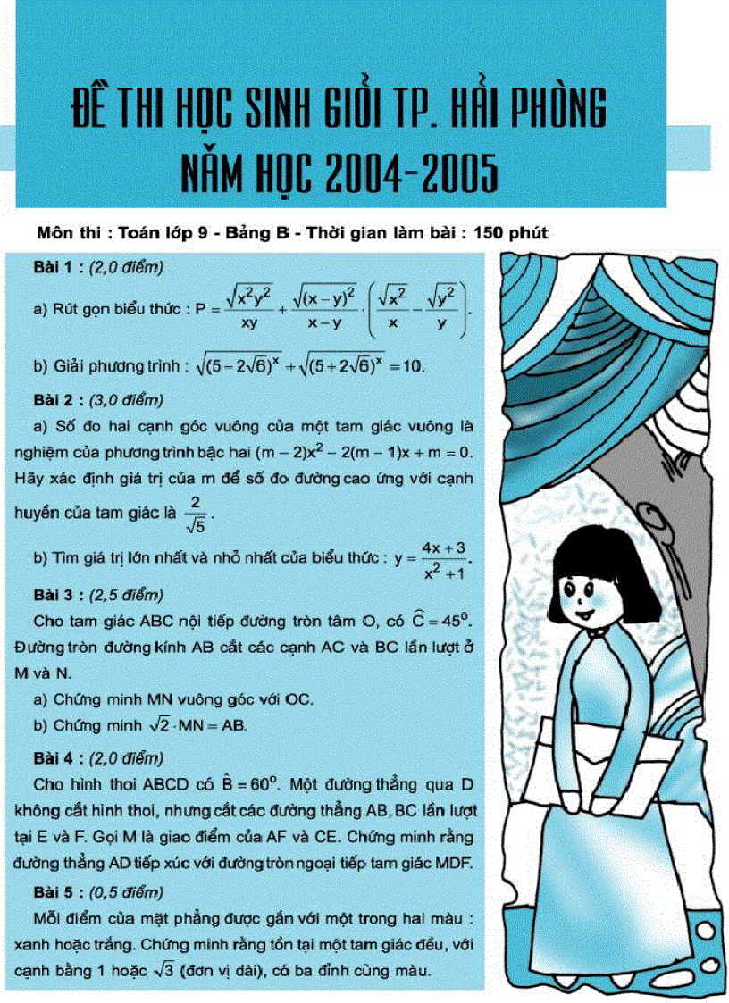 image for page Đề thi HSG Toán 9 Hải Phòng 04 05