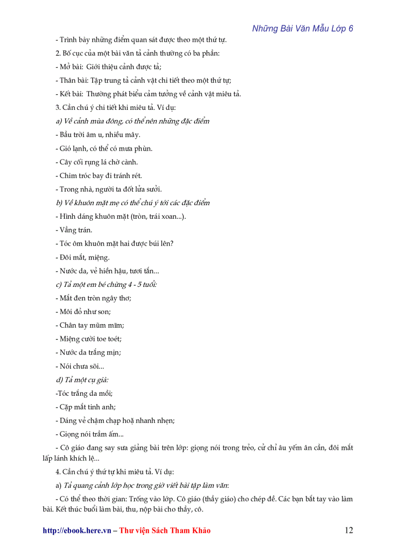 image for page Download Những Bài Văn Mẫu Chọn Lọc Lớp 6