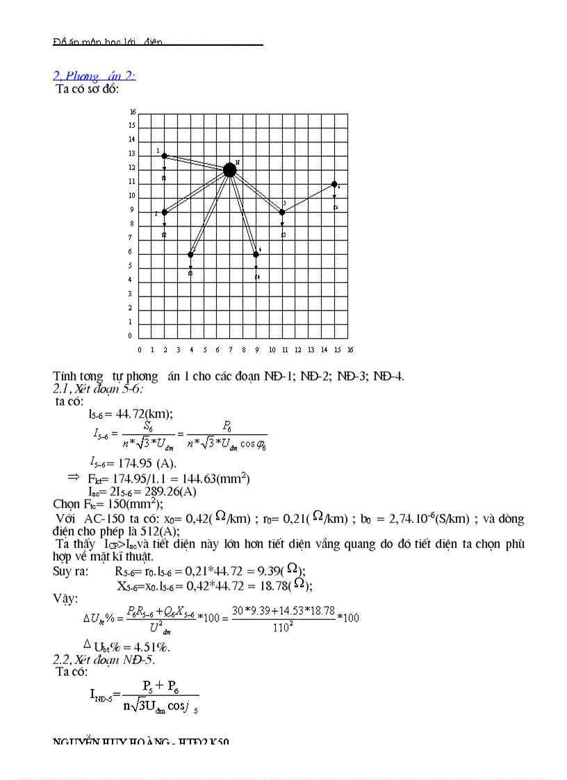 image for page Đồ án môn học lưới điện