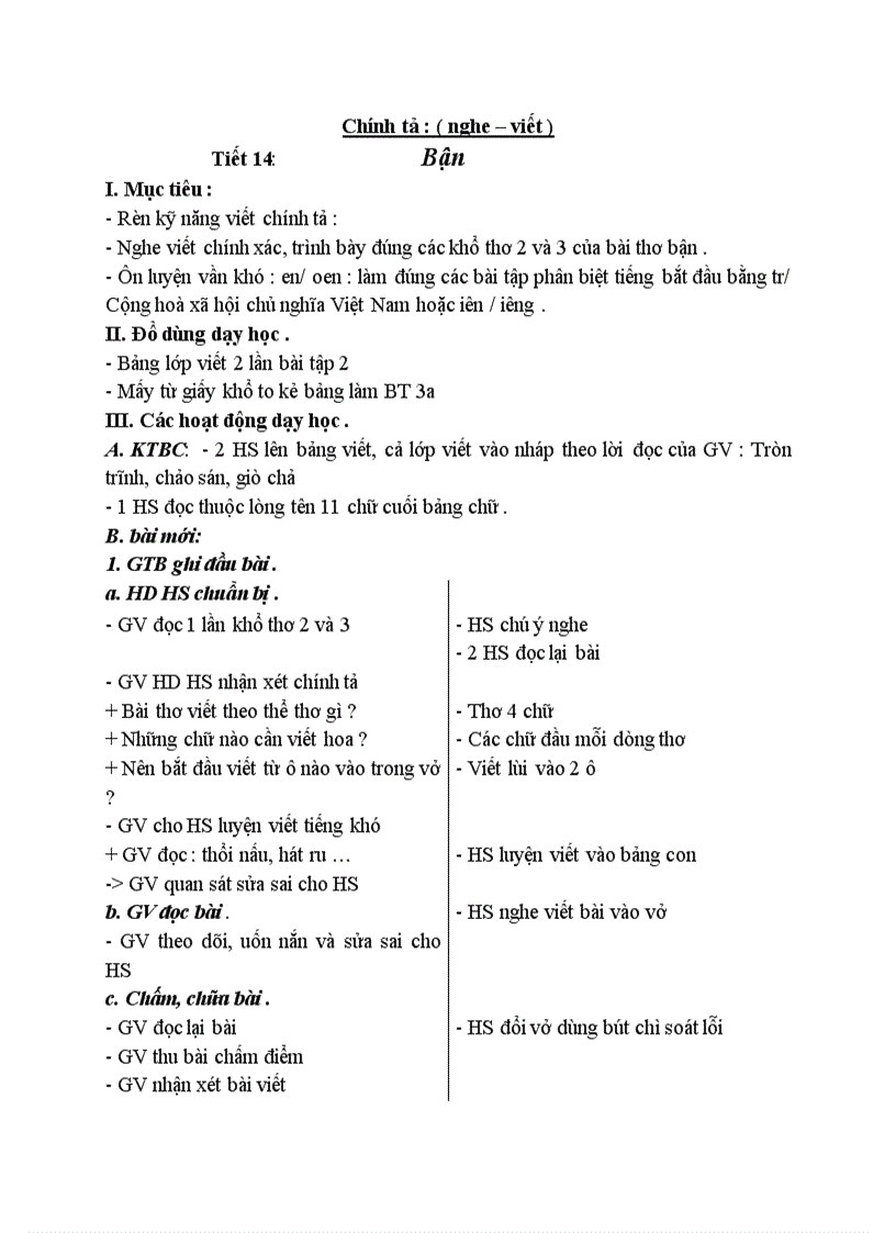 image for page Chính tả nghe viết Bận