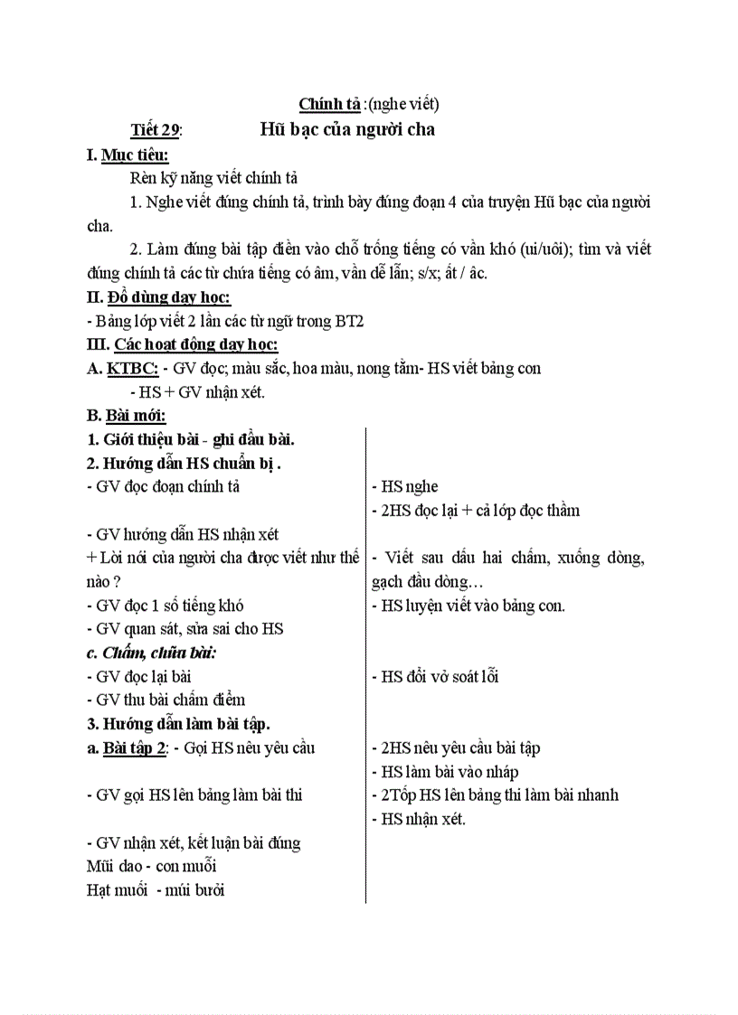 image for page Chính tả nghe viết Hũ bạc của người cha